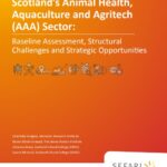 Scotland’s animal health aquaculture and agritech sector report cover