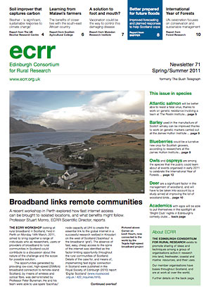 Front cover of ECRR News Issue 71