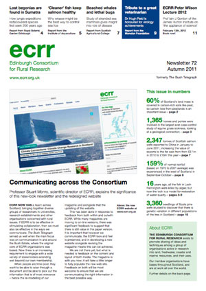 Front cover of ECRR News Issue 72