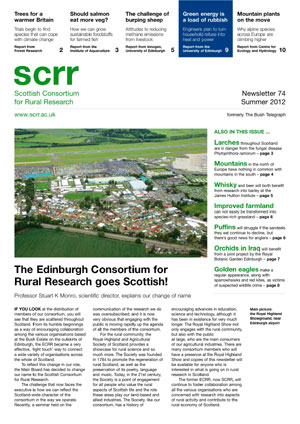 Front cover of SCRR News Issue 74