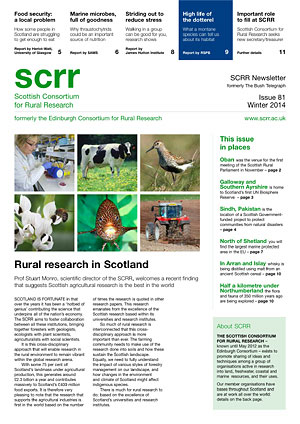 Front cover of SCRR News Issue 81