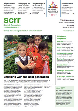 Front cover of SCRR News Issue 88