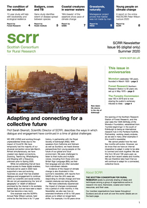Front cover of SCRR News Issue 95