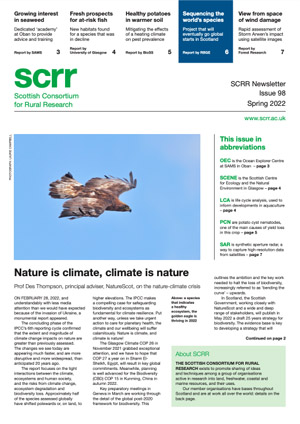Front cover of SCRR News Issue 98